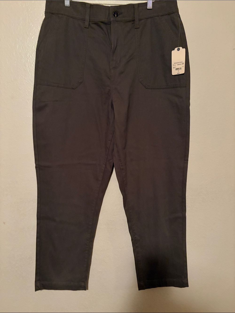 St. John's Bay Olive Green Chino Crop Pants